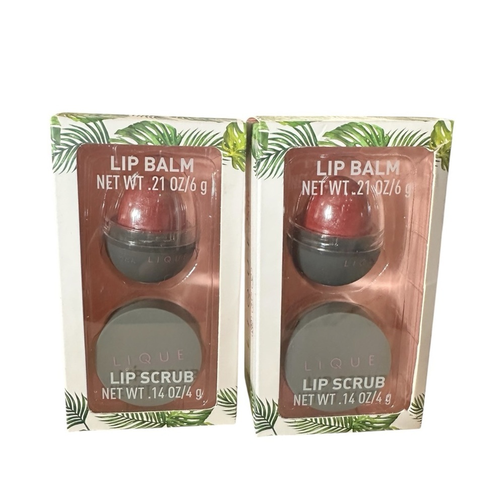 Lique Lip Care Kit Lip Balm & Lip Scrub Set Hydrating Exfoliating Duo